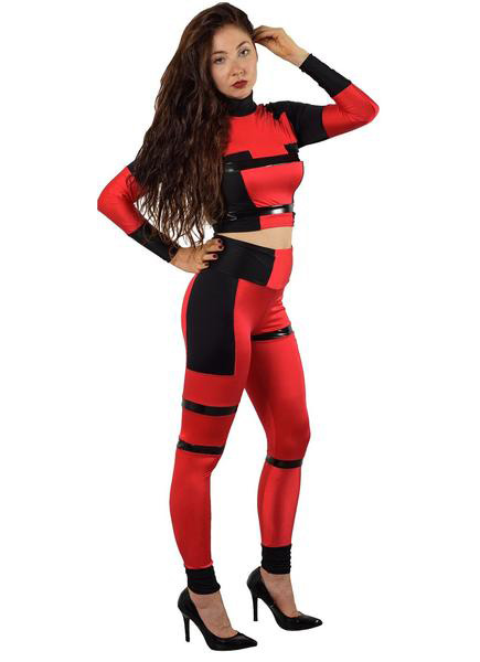 Deadpool Cosplay Costume Sexy Catsuit Halloween 15070235